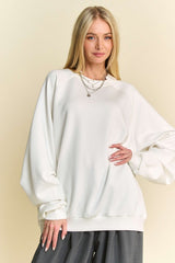 Neck Raglan Sleeve Sweatshirt