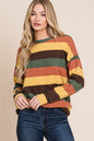 Sansplay Artisan Multi-Color Striped Knit Top