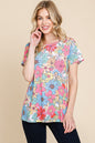Sans Floral Short Sleeve T-Shirt