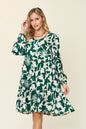 Blissful Minis Printed Ruffle Hem Dress with Pocket