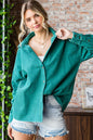 Radiance Washed Corduroy Button Down Long Sleeve Shirt