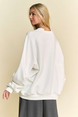 Neck Raglan Sleeve Sweatshirt