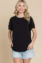 The Treasured Round Neck Crisscross Short Sleeve T-Shirt