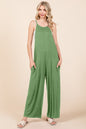 Moodplay Sleeveless Wide Leg Jumpsuit with Pockets