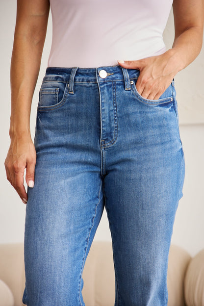Sans bae Full Size Tummy Control High Waist Jeans