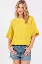 Twilight Glow Textured Drop Shoulder T-Shirt