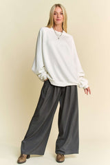 Neck Raglan Sleeve Sweatshirt