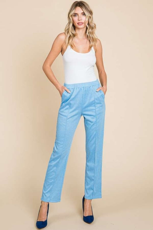 Full Size Pin Tuck Detail Slim Pants