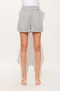 Sans Pin Striped High Waist Rolled Shorts