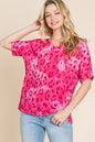 Nomad's Soul Leopard V-Neck Short Sleeve T-Shirt