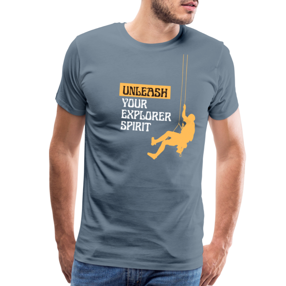Men's Premium T-Shirt - steel blue