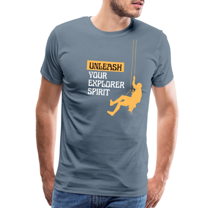 Men's Premium T-Shirt - steel blue