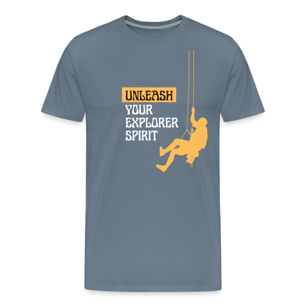 Men's Premium T-Shirt - steel blue