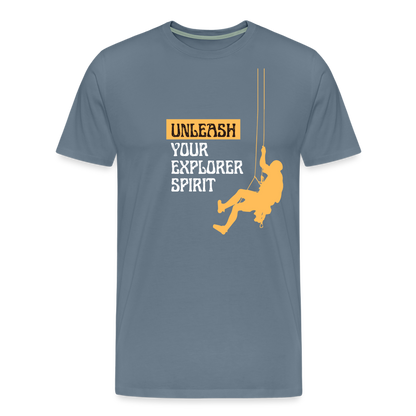 Men's Premium T-Shirt - steel blue