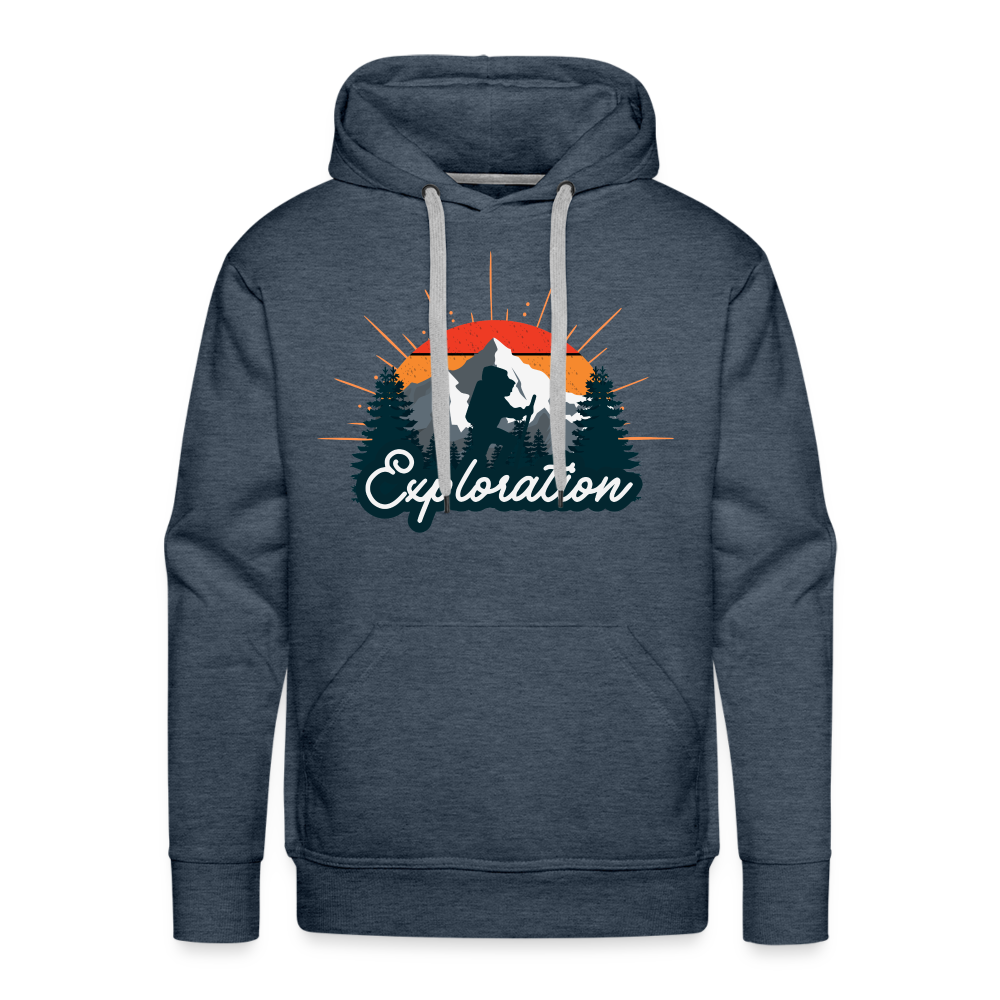 Men’s Premium Hoodie - heather denim