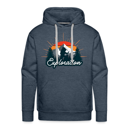 Men’s Premium Hoodie - heather denim