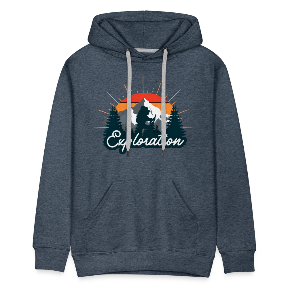 Men’s Premium Hoodie - heather denim