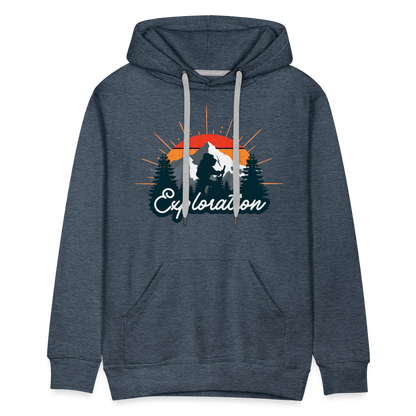 Men’s Premium Hoodie - heather denim